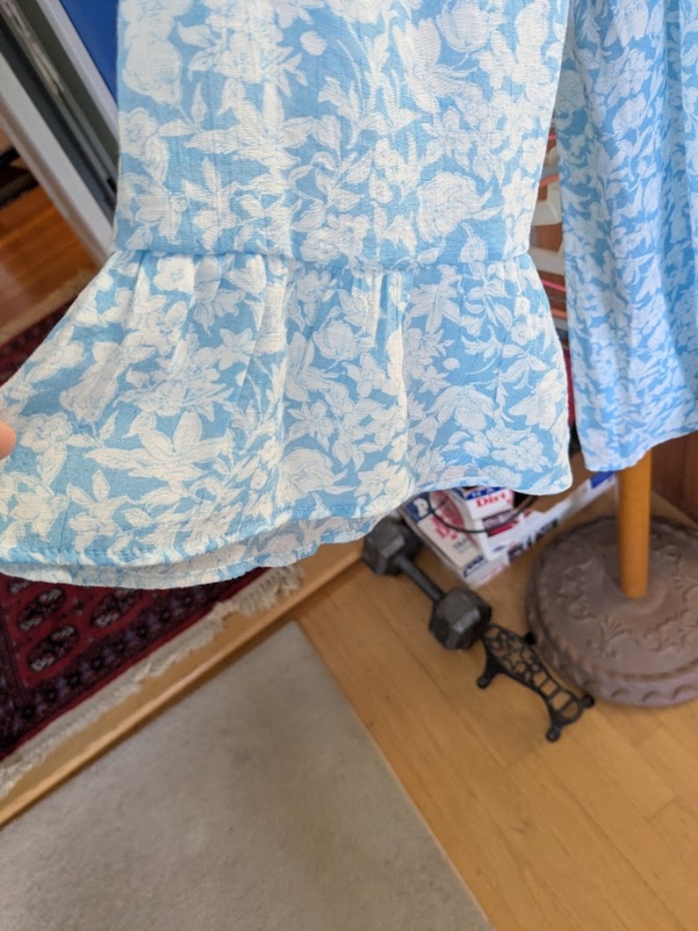 Counterparts Soft Pale Blue & White Blouse, 1x - Picture 3 of 8